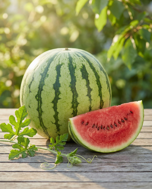 Watermelon Crimson Sweet (Citrullus lanatus) – organic annual vegetable seeds from SeedsChoice