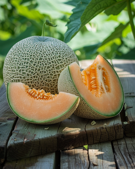 Sugar Melon Charentais Seeds Organic Cucumis Melo Annual