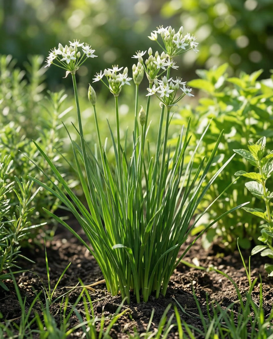 Garlic Chives (Allium tuberosum) – organic perennial herb seeds from SeedsChoice