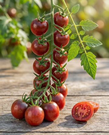 Cherry Tomato Cerise (Solanum lycopersicum) – organic annual vegetable seeds from SeedsChoice