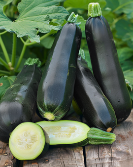 Black Beauty Zucchini Seeds Organic Cucurbita Pepo Annual