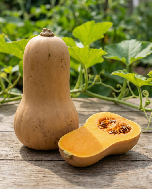 Waltham Butternut Squash (Cucurbita moschata) – organic annual vegetable seeds from SeedsChoice