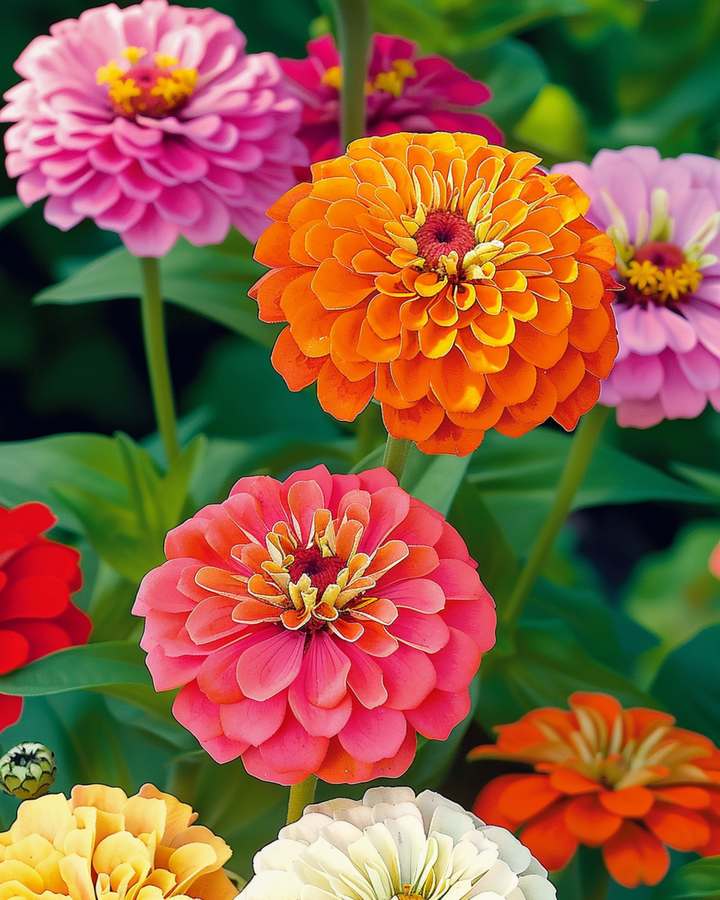 Dahlia Flowered Mix seeds (Zinnia elegans) – annual flower