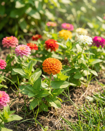 Lilliput Mixed (Zinnia elegans) – annual mix seeds from SeedsChoice