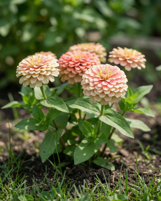 Thumbelina Dwarf Mixed (Zinnia elegans) – annual mix seeds from SeedsChoice