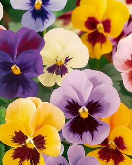 Pansy Seeds Trimardeau Mix Viola Wittrockiana Biennial Flower