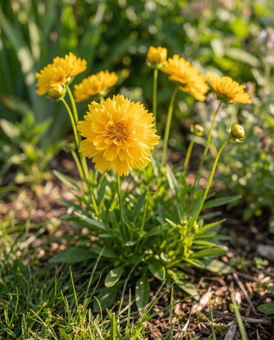 Double Butter Daisy Early Sunrise (Coreopsis grandiflora) – perennial seeds from SeedsChoice