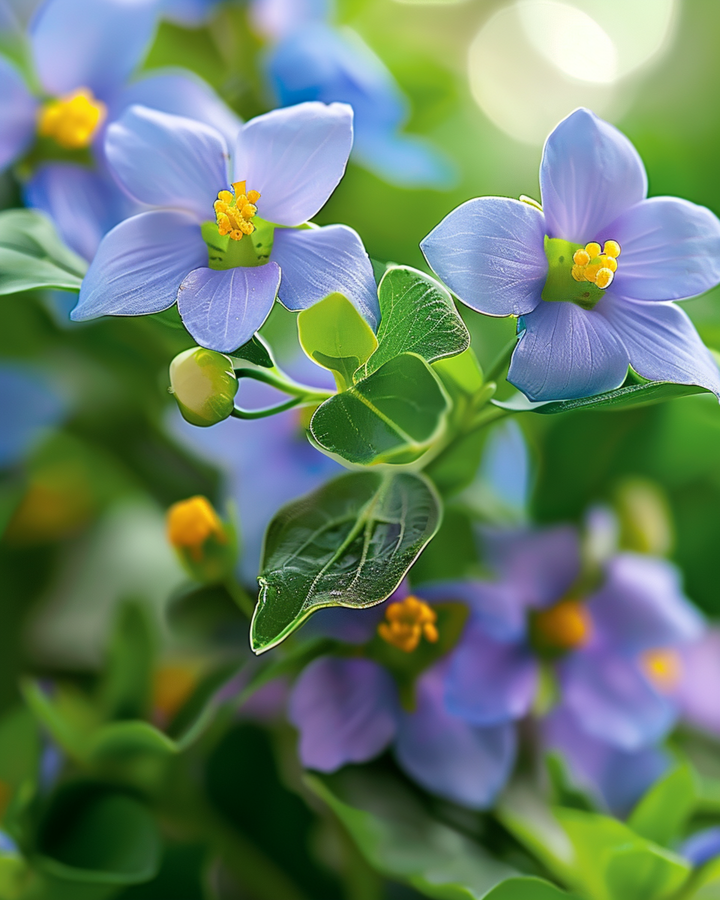 Persian Violet Midget Blue seeds (Exacum affine) – annual flower