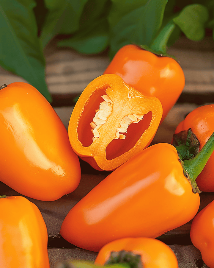 Sweet Pepper Snacking Mini Orange seeds (Capsicum annuum) – annual vegetable