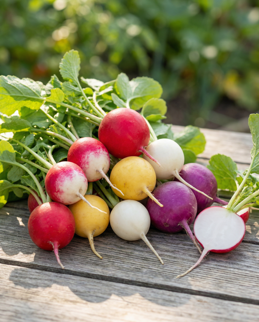 Radish Round Mixture (Raphanus sativus) – annual vegetable seeds from SeedsChoice