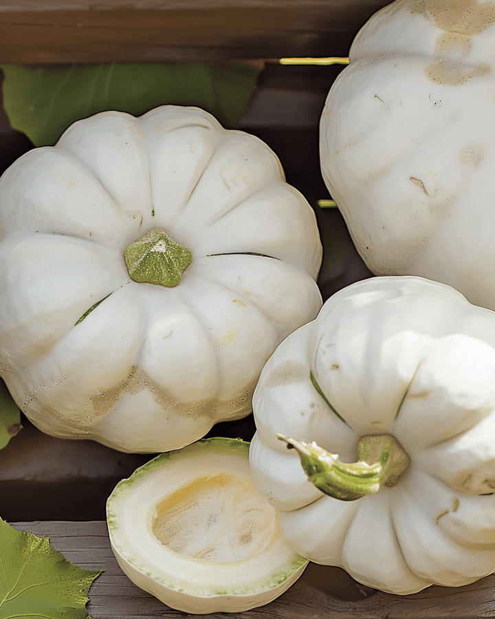 Custard White Squash seeds (Cucurbita pepo) – annual vegetable