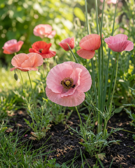 Shirley Poppy Seeds Papaver Rhoeas Annual Mixed Colours 75cm