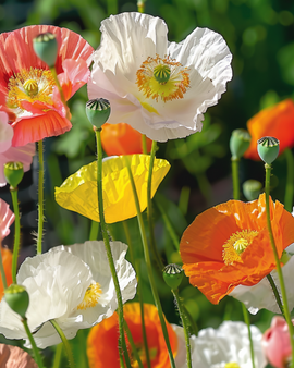 Iceland Poppy Seeds Papaver Nudicaule Biennial Mix