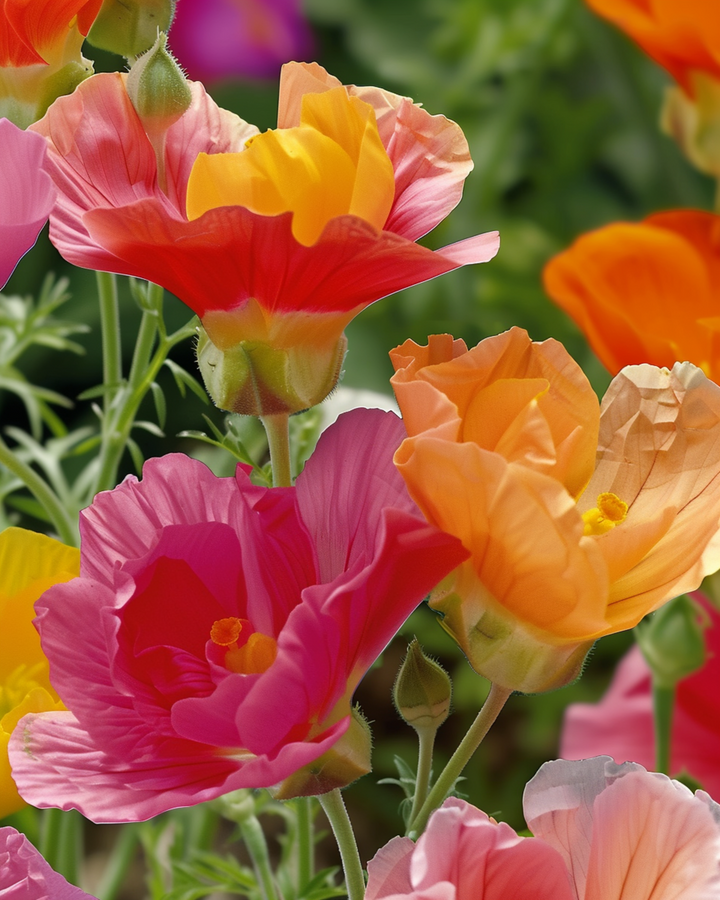 Thai Silk Double Flowered Mix seeds (Eschscholzia californica) – annual flower