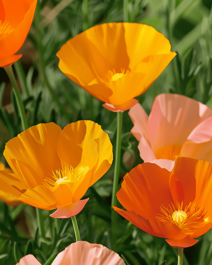 Poppy Mixed Single Flowered seeds (Eschscholzia californica) – annual flower