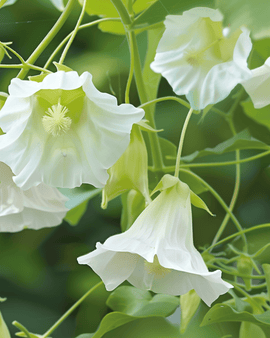 Cathedral Bells Seeds Cobaea Scandens Annual White Flowers Climber