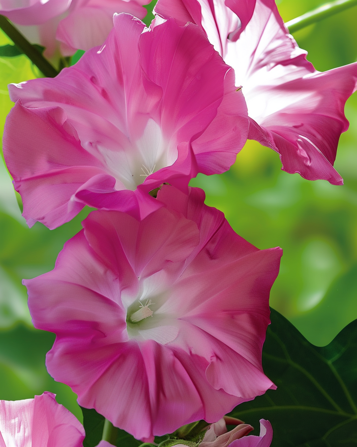 Climbing Double Rose Climber Pink seeds (Ipomoea tricolor) – annual climber