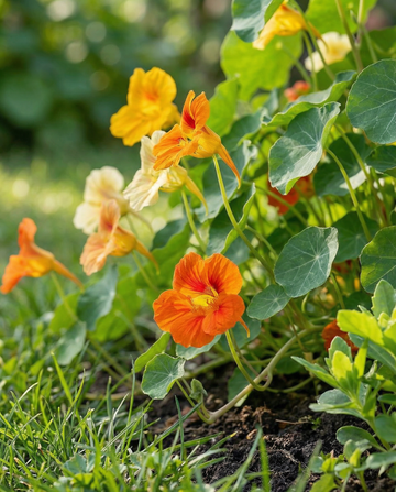 Nasturtium Jewel Of Africa Climber (Tropaeolum majus) – annual climber seeds from SeedsChoice