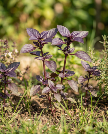 Basil Dark Opal Purple Leaf (Ocimum basilicum) – annual herb seeds from SeedsChoice