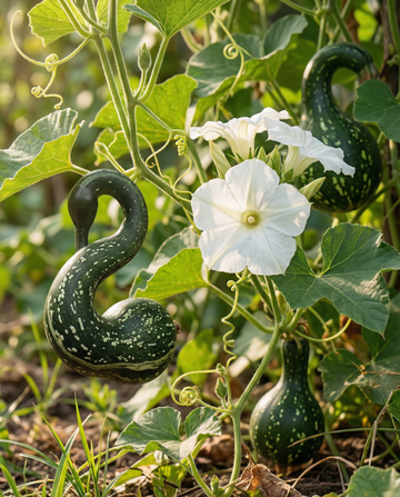 Speckled Swan Gourd Ornamental (Lagenaria siceraria) – annual seeds from SeedsChoice