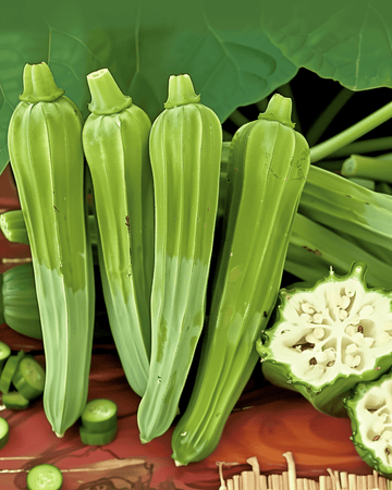 Okra Clemson Spineless Heirloom seeds (Abelmoschus esculentus) – annual vegetable