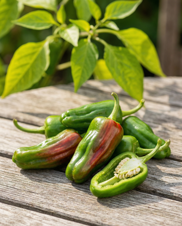 Padron Pepper Mild (Capsicum annuum) – vegetable seeds from SeedsChoice