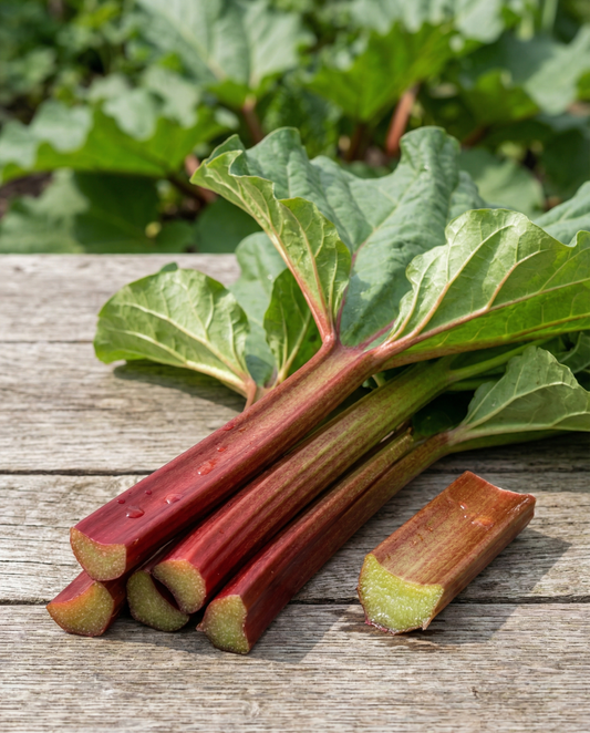 Rhubarb (Rheum rhabarbarum) – perennial vegetable seeds from SeedsChoice