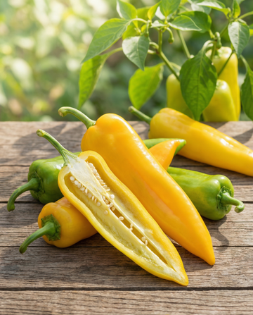 Pepper Corno Giallo (Capsicum annuum) – annual vegetable seeds from SeedsChoice