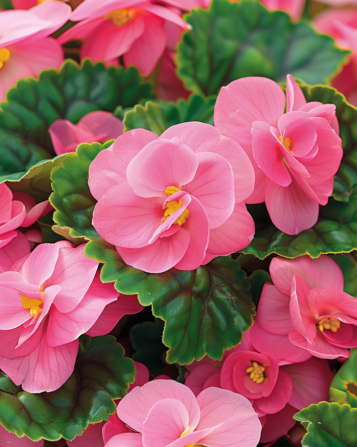 Rose Comet F1 Pink seeds (Begonia semperflorens) – annual