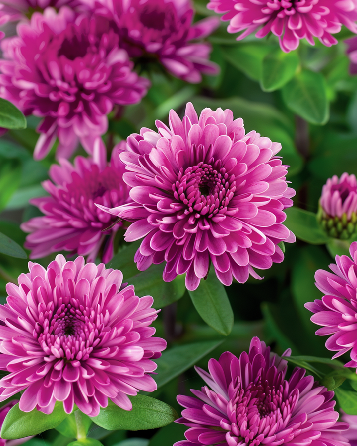Summer Aster Bambina Carmine seeds (Callistephus chinensis) – annual