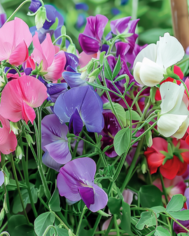 Sweet Pea Royal Family Mixed Climbing Seeds Lathyrus Odoratus Annual