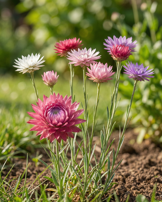 Mixed Mix (Xeranthemum annuum) – annual flower seeds from SeedsChoice