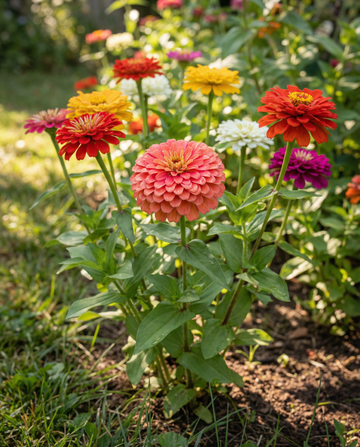 Giants Of California Mixed Colors (Zinnia elegans) – annual mix seeds from SeedsChoice