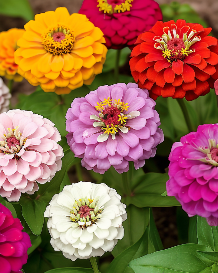Lilliput Mixed Colours seeds (Zinnia elegans) – annual mix