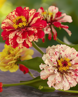 Zinnia Peppermint Stick Seeds Zinnia Elegans Annual
