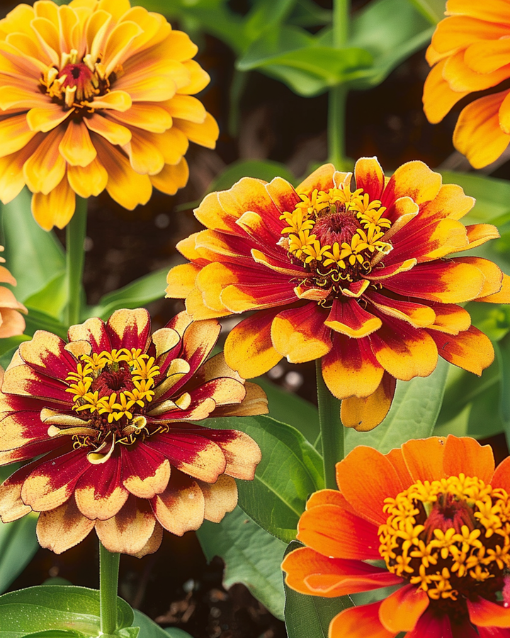 Persian Carpet seeds (Zinnia haageana) – annual
