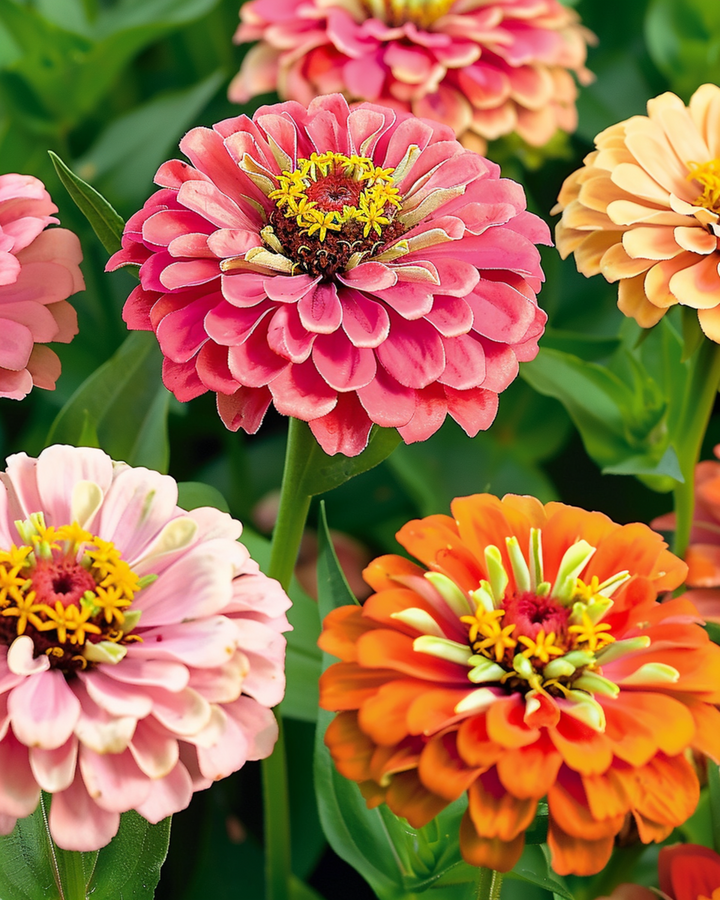 Thumbelina Dwarf Mixed seeds (Zinnia elegans) – annual mix