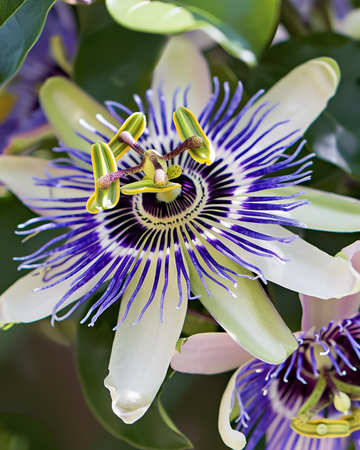 Passion seeds (Passiflora caerulea) – perennial flower