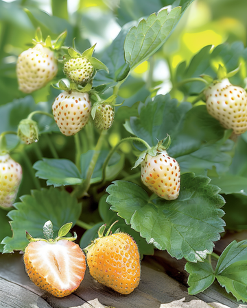 Alpine Strawberry Yellow Cream seeds (Fragaria vesca) – perennial