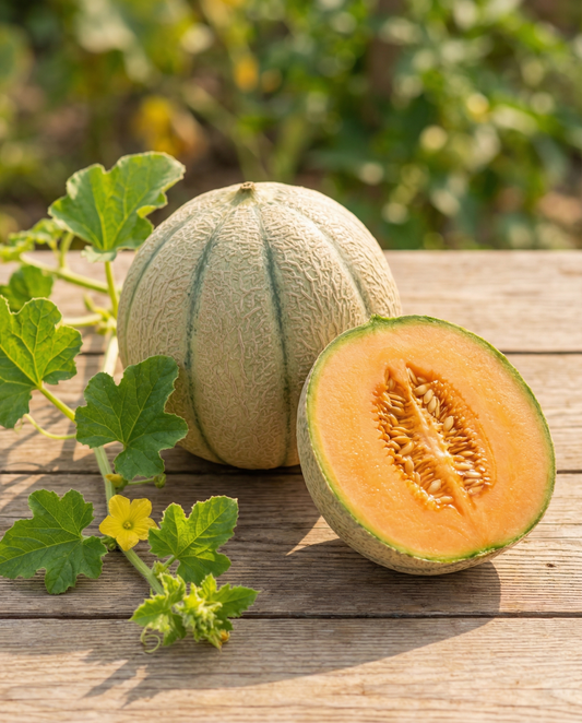 Charentais Melon (Cucumis melo) – annual vegetable seeds from SeedsChoice