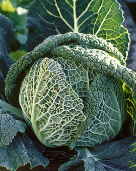Savoy Cabbage Winterking 2 Winter Seeds Brassica Oleracea Annual Variety
