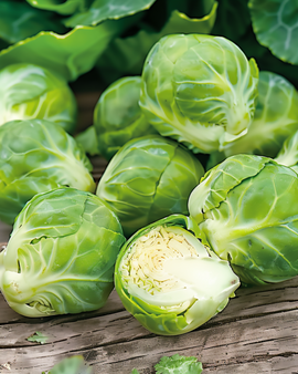 Brussels Sprouts Seeds Groninger Brassica Oleracea Annual Variety Winter Harvest