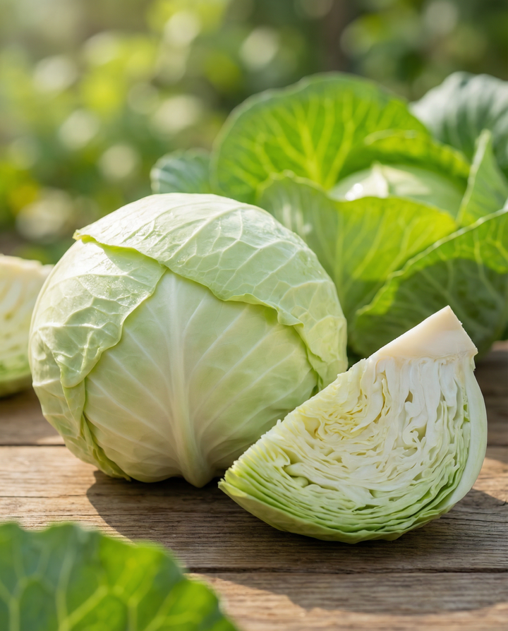 Flat White Cabbage Spring Salute F1 seeds (Brassica oleracea) – annual vegetable