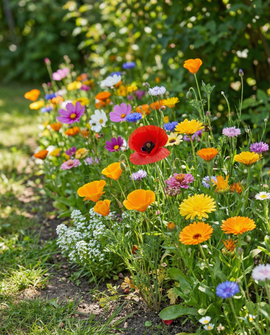 Friendly Flowers Seed Mix Annual 25 M2 Coverage 20 Varieties
