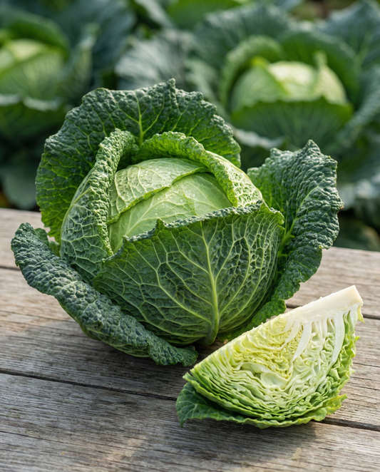 Savoy Cabbage Vertus 3 (Brassica oleracea) – annual vegetable seeds from SeedsChoice