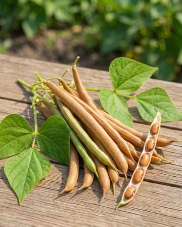 Bush Beans Brown Dutch 25g (Phaseolus vulgaris) – annual vegetable seeds from SeedsChoice