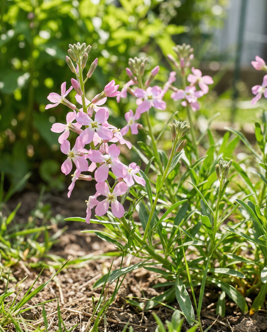 Night Scented Stock Pink (Matthiola longipetala) – annual flower seeds from SeedsChoice